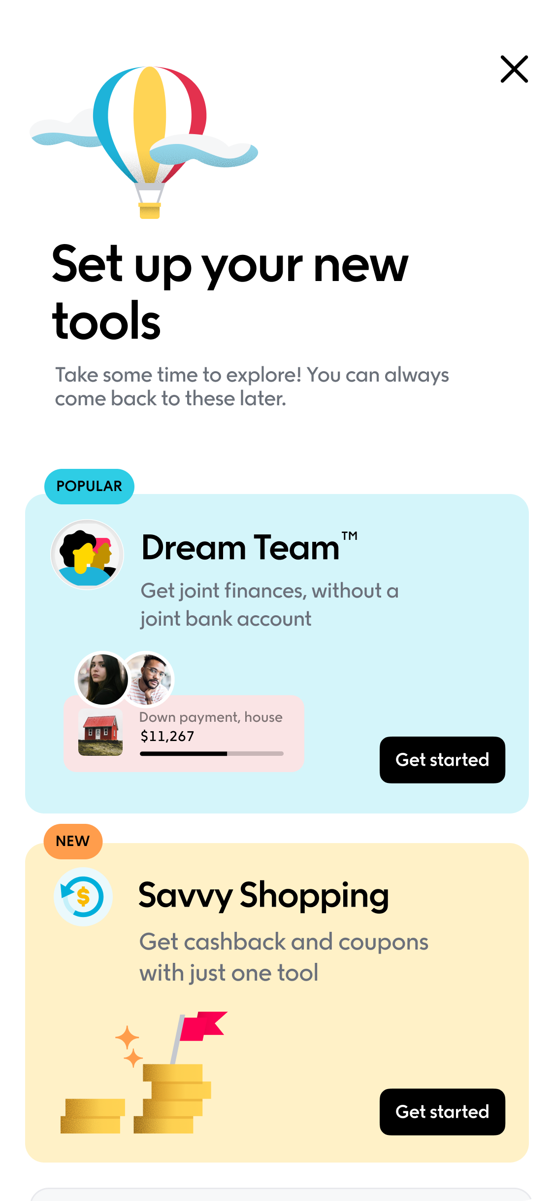 Qapital — Set up your tools